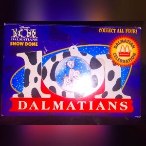 101 Dalmatians vintage collectible snow globe nwt